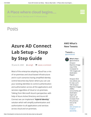 Lab Setup - Step Azure AD Connect