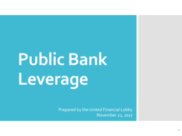 Public Bank Leverage - Tre.wa.gov