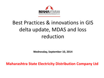 Best Practices & Innovations In GIS Delta Update, MDAS And Loss . - IPDS