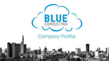 Blue Consulting Company Profile 2019 - 2020