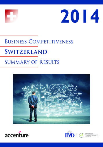 Switzerland - IMD Business School