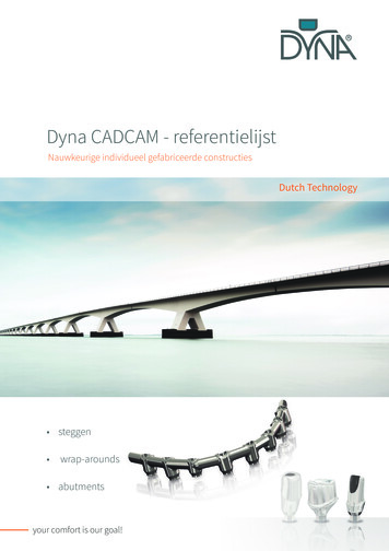 Dyna CADCAM - Referentielijst - Dyna Dental