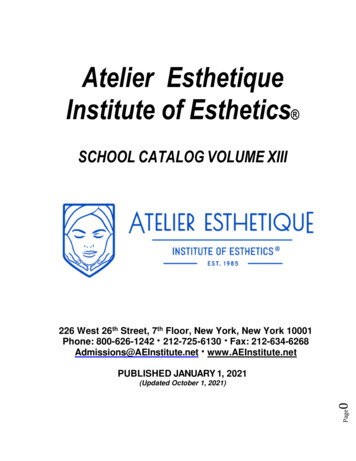 Atelier Esthetique Institute Of Esthetics