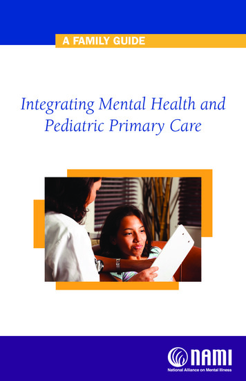 Integrating Mental Health And Pediatric Primary Care