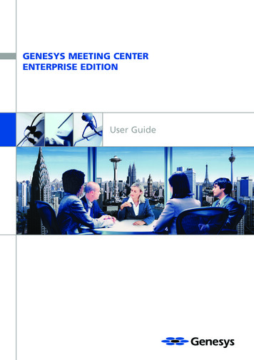 Genesys Meeting Center Enterprise Edition