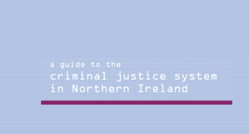 A Guide To The Criminal Justice System In Northern Ireland