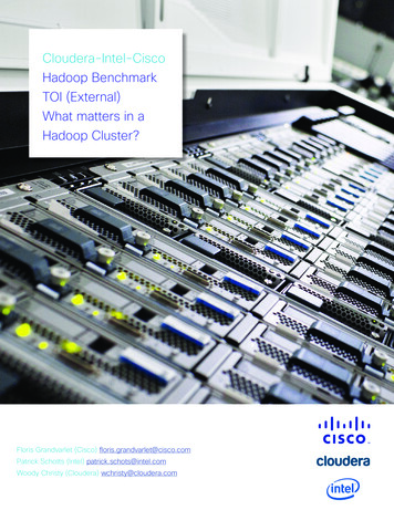 Cloudera Intel Cisco Hadoop Benchmark