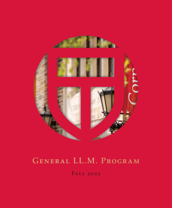 Cornell Law School 2022 General LL.M. Viewbook