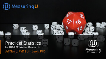 Practical Statistics - MeasuringU