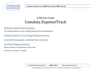 ECMS User Guide Comdata ExpenseTrack - Computer Guidance Corporation