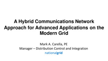 A Hybrid Communications Network Approach For Advanced Applications On .