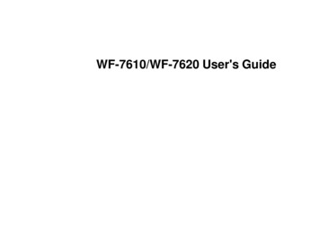 User's Guide - WF-7610/WF-7620