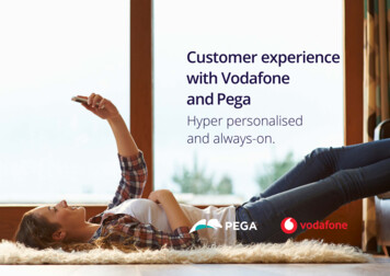 Customer Experience With Vodafone And Pega