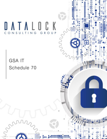 GSA IT Schedule 70 - DataLock Consulting Group