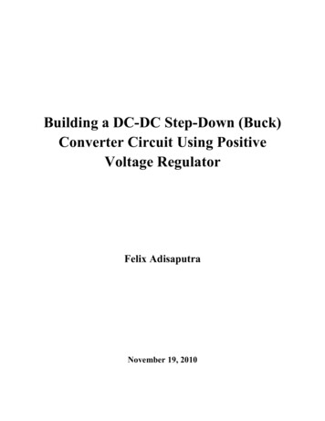Building A DC-DC Step-Down (Buck) Converter Circuit Using Positive .