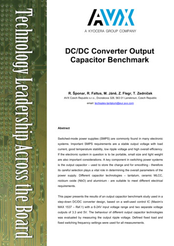 DC-DC Converter Output Capacitor Benchmark - AVX