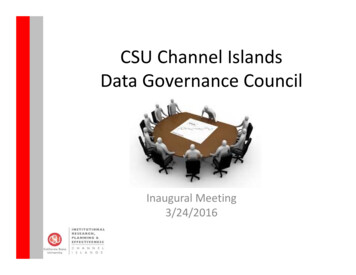 CSU Channel Islands Data Governance Council