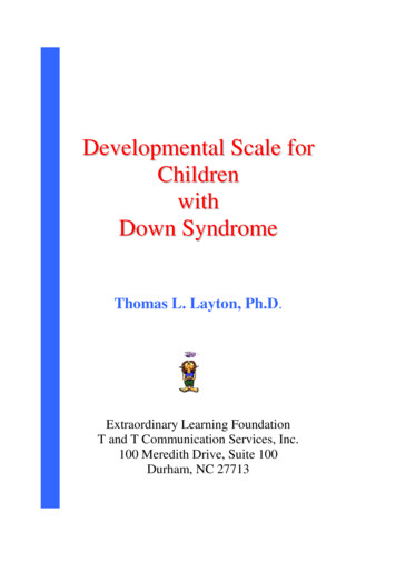 Developmental Scale For Children With Down Syndrome - DSACC