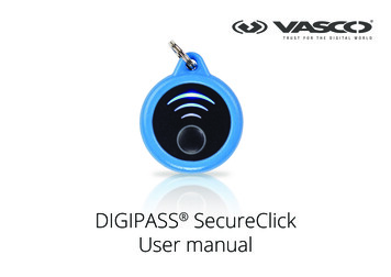 DIGIPASS SecureClick User Manual - OneSpan