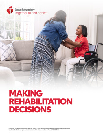 Making Rehabilitation Decisions - National Stroke Association