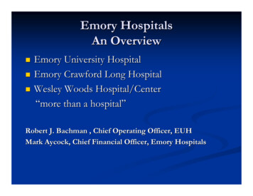 Emory Hospitals An Overview