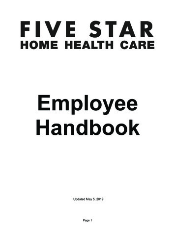 Employee Handbook - Five Star Home Health Care