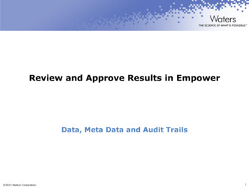 Review And Approve Results In Empower - Rx-360