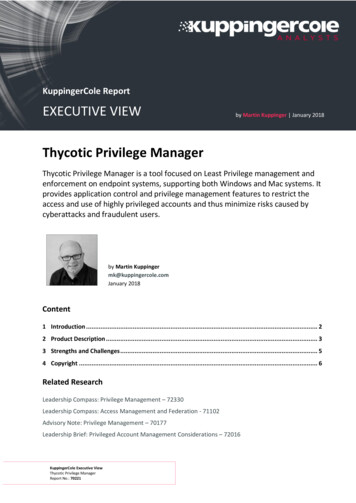 Thycotic Privilege Manager