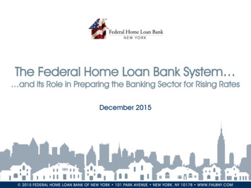 The Federal Home Loan Bank System - The Warren Group