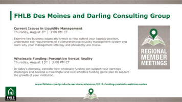FHLB Des Moines And Darling Consulting Group - Fhlbdm 