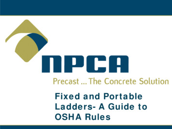 Fixed And Portable Ladders- A Guide To OSHA Rules - Precast