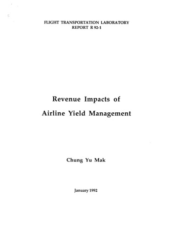 Revenue Impacts Of Airline Yield Management