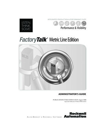 PlantMetrics User's Guide - Rockwell Automation