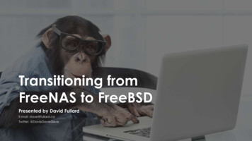 Transitioning From FreeNAS To FreeBSD