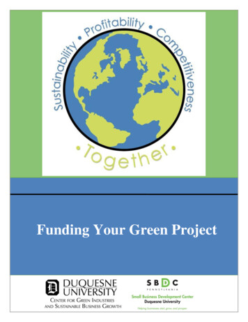 Funding Your Green Project Opportunities For Federal, State, And .