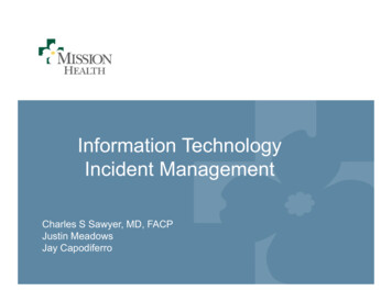 Information Technology Incident Management - Becker's Hospital Review