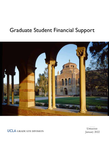 Graduate Student Financial Support - UCLA Graduate Programs