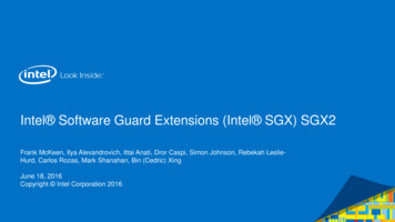 Intel Software Guard Extensions (Intel SGX) SGX2
