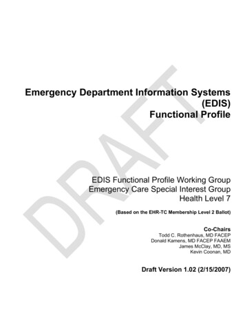 Emergency Department Information Systems (EDIS . - Provider's Edge