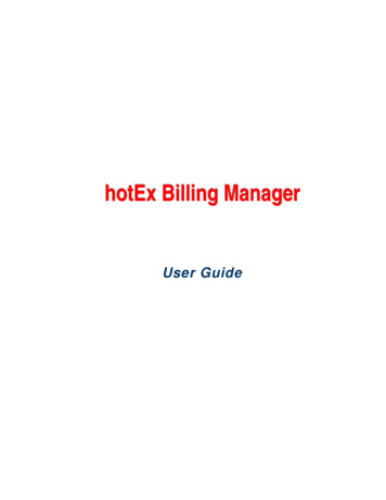 HotEx Billing Manager - Hotspot Express