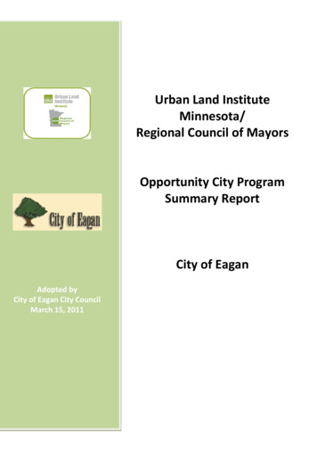 Urban Land Institute Minnesota/ Regional Council Of Mayors Opportunity .