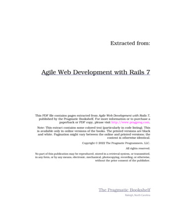 Agile Web Development With Rails 7 - The Pragmatic Programmer