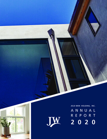 Jeld-wen Holding, Inc. Annual Report 2020