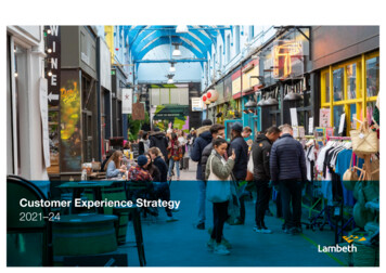 Customer Experience Strategy 2021-24 - Lambeth