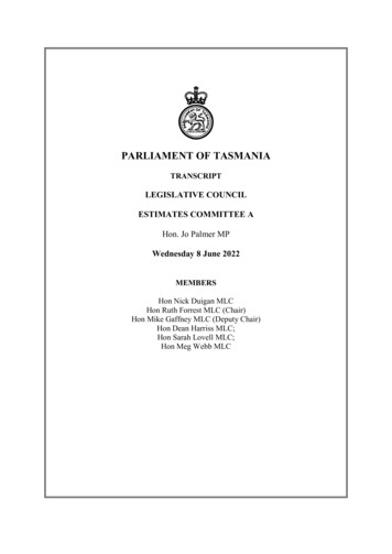Parliament Of Tasmania