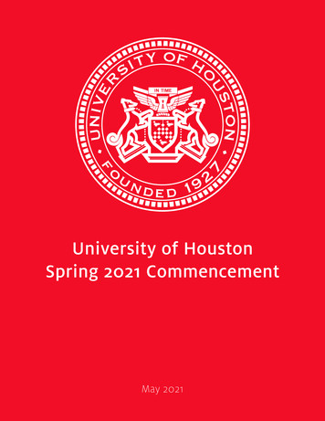 University Of Houston Spring 2021 Commencement