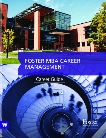 Foster Mba Career Management