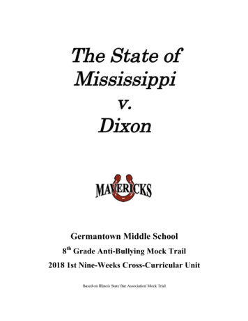 The State Of Mississippi V. Dixon - Madison County School District