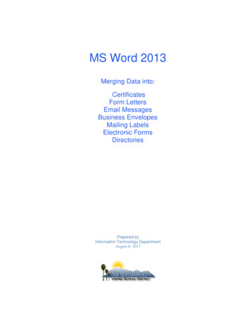 MS Word 2013 - Cdn5-ss13.sharpschool 
