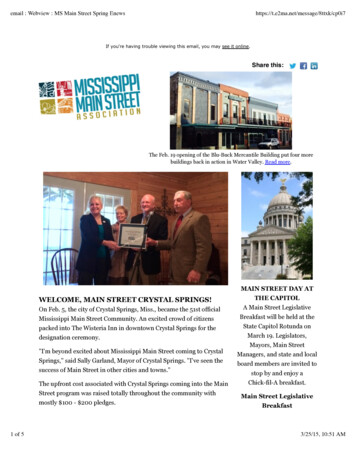 Email : Webview : MS Main Street Spring Enews